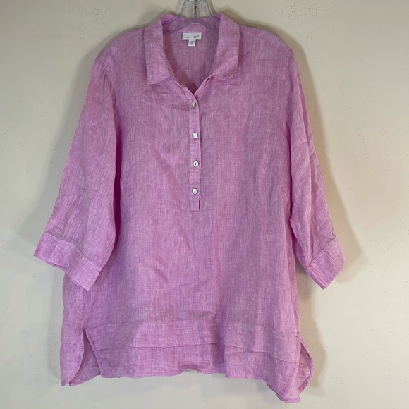 J. Jill Tops - NWOT. J. Jill Love Linen 2X Linen Tunic Blouse.